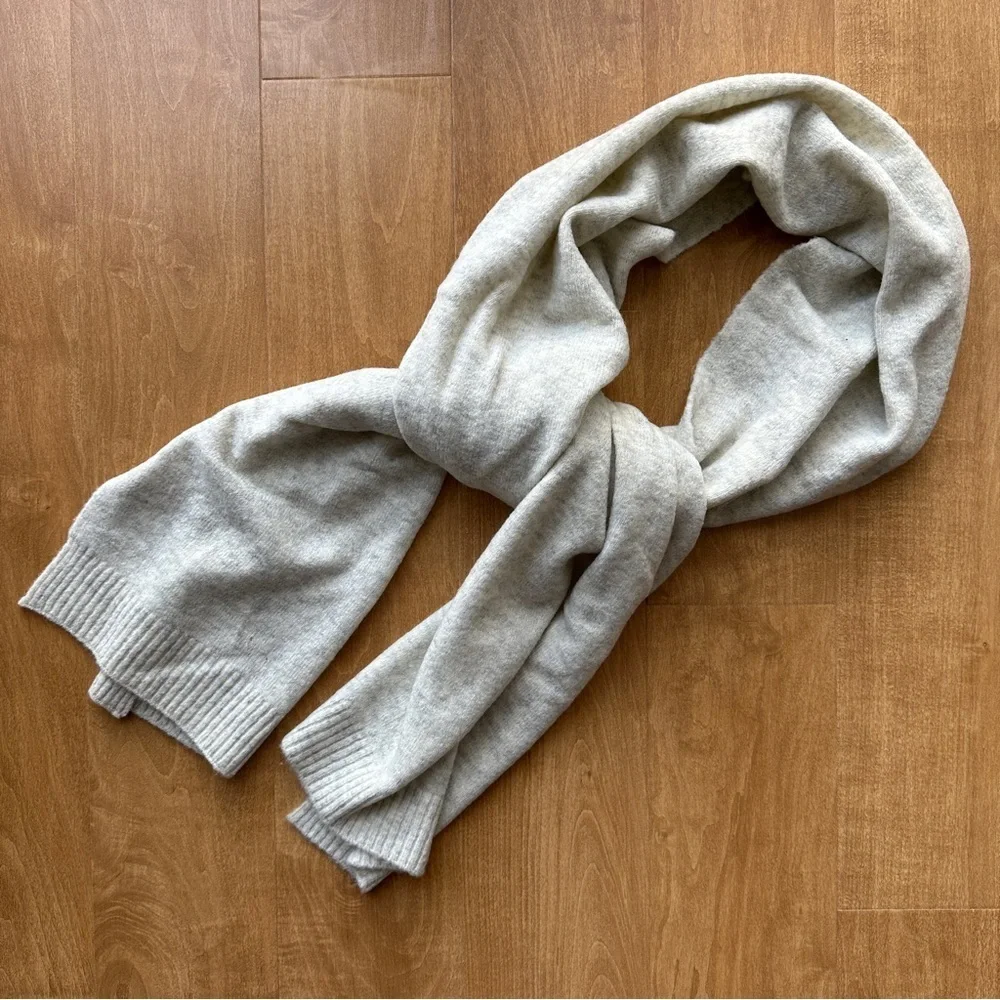 J. Crew Beige Wool Blend Scarf, One Size
